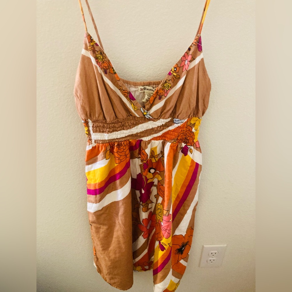 Forever21 Beige Flower Dress